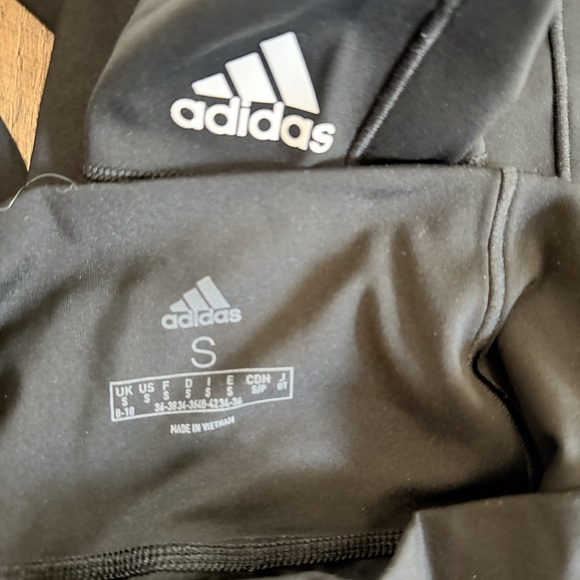 Adidas Essential ankle length high rise running pants in Black - Picture 5 of 5